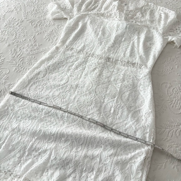 NWOT Lulus Remarkable White Lace Dress Large - Picture 8 of 8